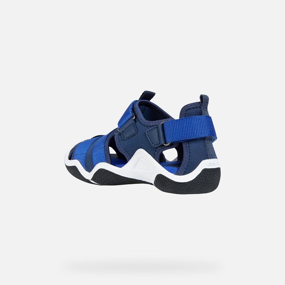 Geox Erkek Çocuk Sandalet Lacivert - Wader - SNU-582790